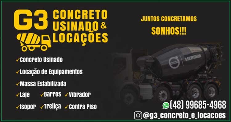 concreto usinado balneário camboriú itapema porto belo concreteira venda preço barato itajaí morretes sc tijucas